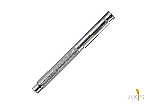 Füllfederhalter Design 04 Sterlingsilber, Princess cut, platiniert - Otto Hutt