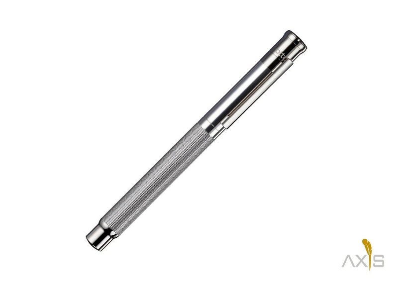 Füllfederhalter Design 04 Sterlingsilber, Princess cut, platiniert - Otto Hutt