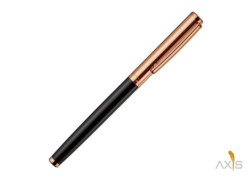 Füllfederhalter Design 01 schwarz, Roségold - Otto Hutt