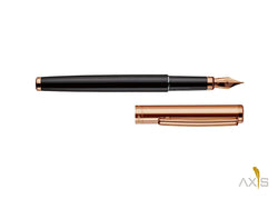 Füllfederhalter Design 01 schwarz, Roségold - Otto Hutt