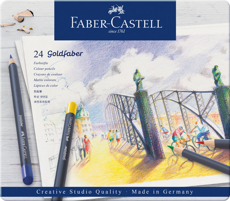 SCHULBEDARF Goldfaber Farbstift, 24er Metalletui