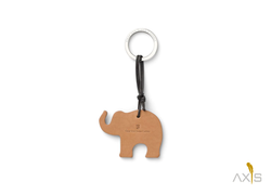 Graf von Faber-Castell Schlüsselanhänger Elefant, Kalbleder, dunkelbraun