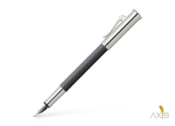 Füllfederhalter Guilloche Ciselé, Anthrazit - Graf von Faber-Castell