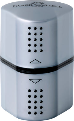 SCHULBEDARF Grip 2001 Dreifachspitzdose, silber