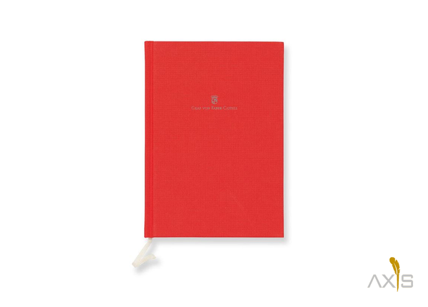 Buch mit Leineneinband A5 India Red - Graf von Faber-Castell