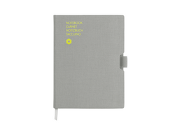 Notizbuch Office A5 Stoff grau