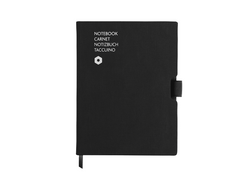 Notizbuch Office A5 Stoff schwarz