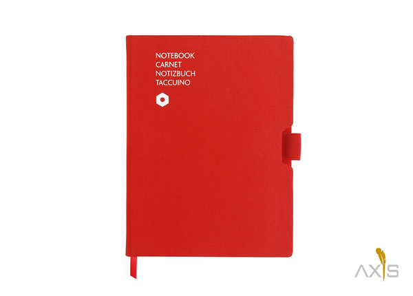Notizbuch Office A5 Stoff rot - Caran d'Ache
