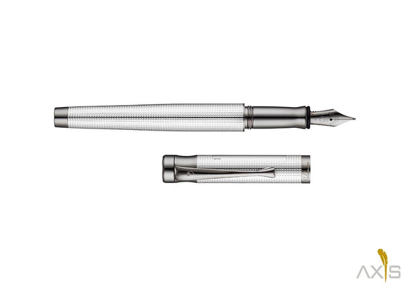 Tango Füllfederhalter, Pyramid-Design, Silber - Waldmann