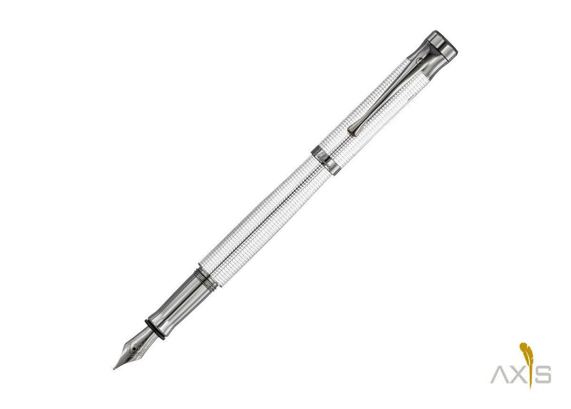 Tango Füllfederhalter, Pyramid-Design, Silber - Waldmann