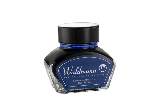 Tintenglas, 30 ml - blau - Plastikdeckel