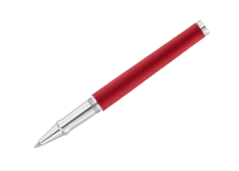 Solon Rollerball, Silber Linien-Design/Nappaleder