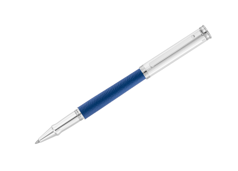 Solon Rollerball, Silber Linien-Design/Nappaleder